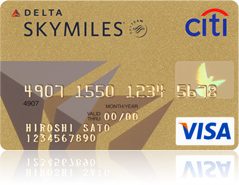 デルタスカイマイルシティゴールドVISAカード券面画像